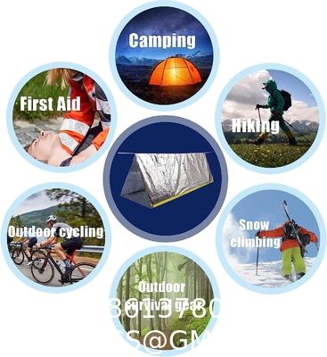 Emergency Tent, 2 Person Tube Tent Survival Shelter Paracord, Stakes, Whistle Ultralight Survival Tent Emergency