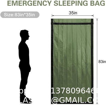 Emergency Sleeping Bag 2 Pack Lightweight Survival Sleeping Bags Thermal Sack Portable Emergency Blanket Campin