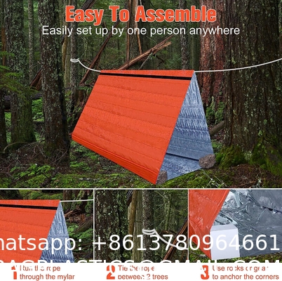 Emergency Sleeping Bag 2 Pack Lightweight Survival Sleeping Bags Thermal Sack Portable Emergency Blanket Campin