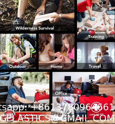 Trauma Medical Kits, 330 Piece First Aid Kit, Premium Waterproof Compact Trauma Medical Kits for Any Emergencies
