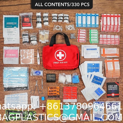 Trauma Medical Kits, 330 Piece First Aid Kit, Premium Waterproof Compact Trauma Medical Kits for Any Emergencies