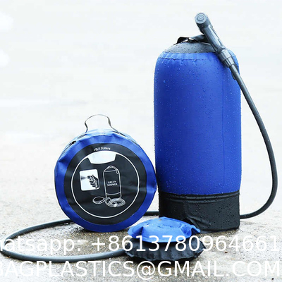 Outdoors Camping Hiking Pressure Shower Hiking Gear Portable Shower Bag, Travel Shower, Pump Pressure Inflatable