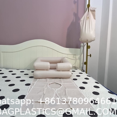 Inflatable Shampoo Basin with Bedside PVC Shower Bag Combo Pack, Shampoo Bowl with Sprayer and Water Bag
