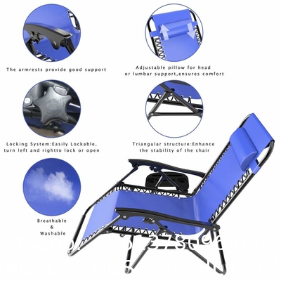 Modern Outdoor Sillas Portable Reclining Lightweight Folding Metal Camping Beach Relaxing Chair