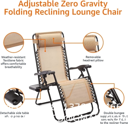 Modern Outdoor Sillas Portable Reclining Lightweight Folding Metal Camping Beach Relaxing Chair