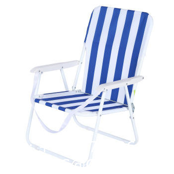 Lawn Beach Chair, Portable Aluminum Dual-Purpose 5-Position Adjustable Durable Folding Beach Chair