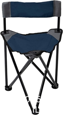 Portable Triangle Camping Fishing Chair, Tripod Stool With Backrest Fishing Camping Chair With Carry Strap