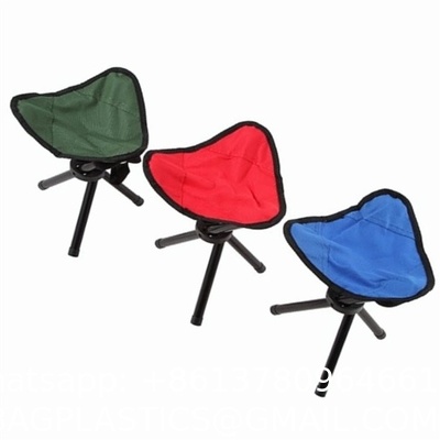 Portable Triangle Camping Fishing Chair, Tripod Stool With Backrest Fishing Camping Chair With Carry Strap