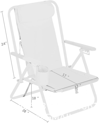 Portable Adjustable Folding Beach Chairs Outdoor Lawn Lounge Reclining Chair Recliners Pillows for Patio,Poolside