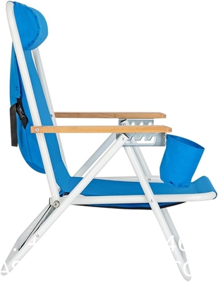 Portable Adjustable Folding Beach Chairs Outdoor Lawn Lounge Reclining Chair Recliners Pillows for Patio,Poolside