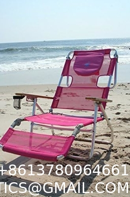 Portable Adjustable Folding Beach Chairs Outdoor Lawn Lounge Reclining Chair Recliners Pillows for Patio,Poolside