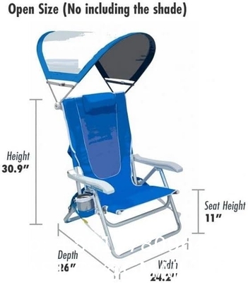 Portable Adjustable Folding Beach Chairs Outdoor Lawn Lounge Reclining Chair Recliners Pillows for Patio,Poolside