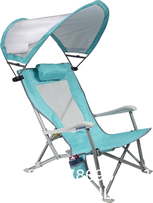Portable Adjustable Folding Beach Chairs Outdoor Lawn Lounge Reclining Chair Recliners Pillows for Patio,Poolside