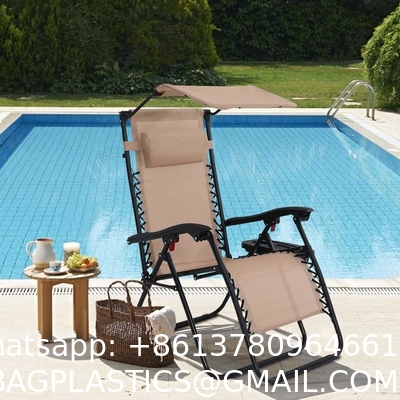 Sun Lounger, Frame Folding Zero Gravity Recliner For Sleeper, Carry Folding Leisure Patio Lounger With Canop