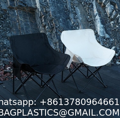 Portable Folding Padded Camping Chair For Lawn Camp Hiking Beach Sports Hunting, Beige