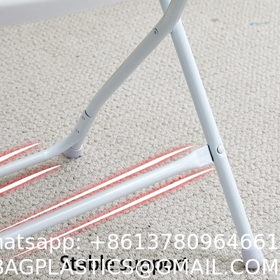 Wholesale Folding Portable Pp Plastic Metallic Frame Dinning Chair Plastic Chairs For Events