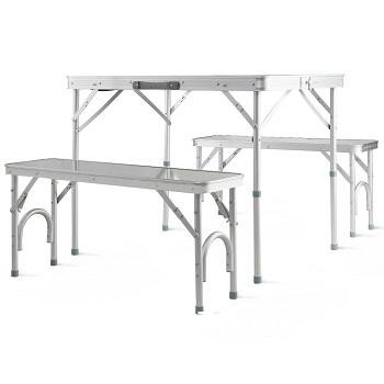 Multifunctional Frame Garden Dinning Folding Alu Camping Traveling Table Wholesale Factory Custom Logo Foldable