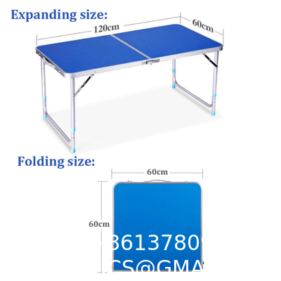 Multifunctional Frame Garden Dinning Folding Alu Camping Traveling Table Wholesale Factory Custom Logo Foldable