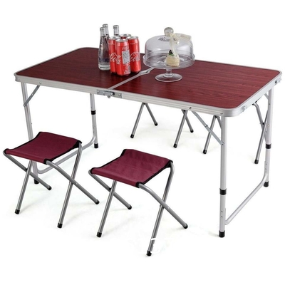 Multifunctional Frame Garden Dinning Folding Alu Camping Traveling Table Wholesale Factory Custom Logo Foldable