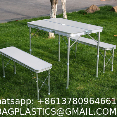 Multifunctional Frame Garden Dinning Folding Alu Camping Traveling Table Wholesale Factory Custom Logo Foldable