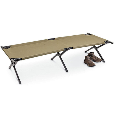 Outdoor Sports Hiking Camping Cheap Metal Folding Bed Aluminum Camping Bed Metal Outdoor Bed