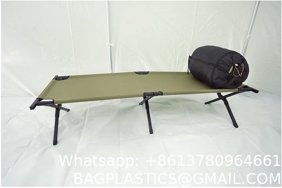 Outdoor Sports Hiking Camping Cheap Metal Folding Bed Aluminum Camping Bed Metal Outdoor Bed