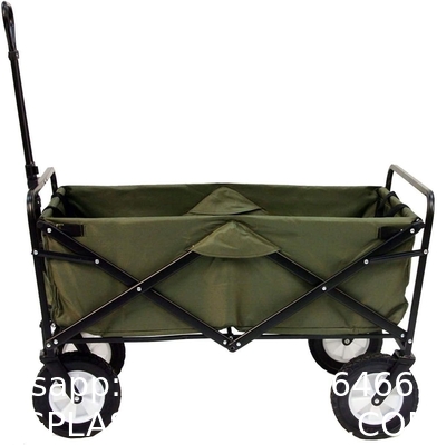 Folding Garden Cart’S Telescoping Adjustable Handle Locks And Extends Allows Effortless Transport