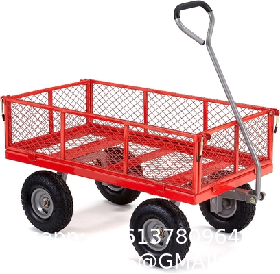 Outdoor Garden Heavy Duty Utility Portable Large Capacity Camping Collapsible Wagon Cart With All-Terrain Wheels