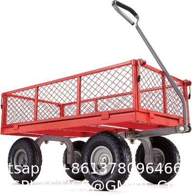 Outdoor Garden Heavy Duty Utility Portable Large Capacity Camping Collapsible Wagon Cart With All-Terrain Wheels