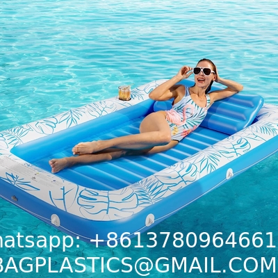 Inflatable Tanning Pool Lounger Float, Sun Tan Tub Sunbathing Raft Floatie Toys Water Filled Tanning Bed Mat