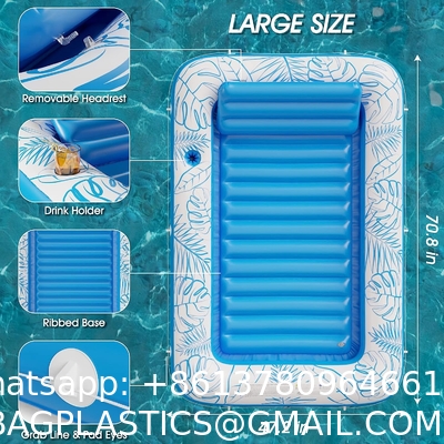 Inflatable Tanning Pool Lounger Float, Sun Tan Tub Sunbathing Raft Floatie Toys Water Filled Tanning Bed Mat