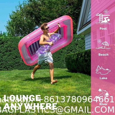 Inflatable Tanning Pool Lounger Float, Sun Tan Tub Sunbathing Raft Floatie Toys Water Filled Tanning Bed Mat