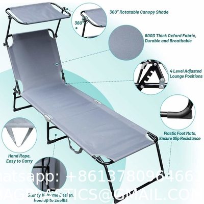 Modern Outdoor Hotel Floor Portable Swimming Pool Folding Chaise Lounge Chair For Living Room