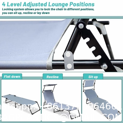 Modern Outdoor Hotel Floor Portable Swimming Pool Folding Chaise Lounge Chair For Living Room