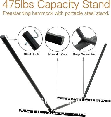 Hammocks with Stand Included, Space Saving Steel V-Type, Standing Hammocks, Indoor Outdoor Patio Yard