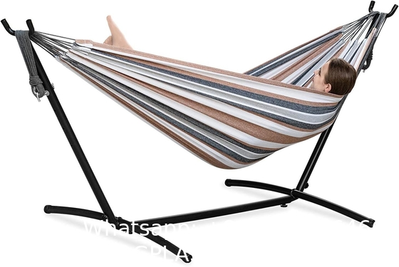 Hammocks with Stand Included, Space Saving Steel V-Type, Standing Hammocks, Indoor Outdoor Patio Yard