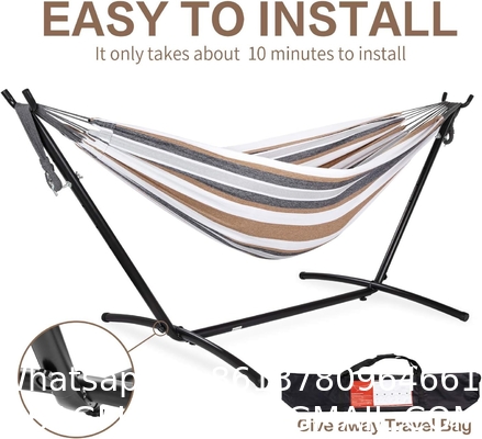Hammocks with Stand Included, Space Saving Steel V-Type, Standing Hammocks, Indoor Outdoor Patio Yard