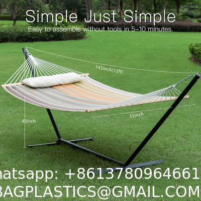Hammocks with Stand Included, Space Saving Steel V-Type, Standing Hammocks, Indoor Outdoor Patio Yard