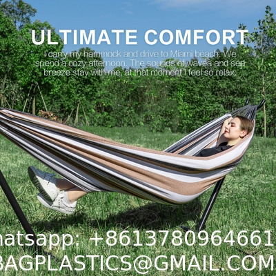 Hammocks with Stand Included, Space Saving Steel V-Type, Standing Hammocks, Indoor Outdoor Patio Yard