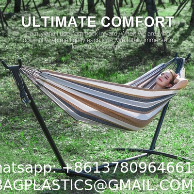 Hammocks with Stand Included, Space Saving Steel V-Type, Standing Hammocks, Indoor Outdoor Patio Yard