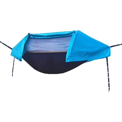 Camping Hammock with Mosquito Net, Hammocks with 13ft Tree Straps Carabiners, Automatic Quick Open Outdoor