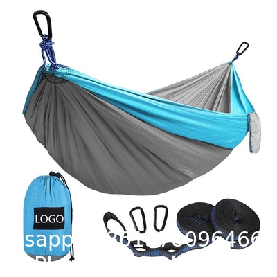Camping Hammock with Mosquito Net, Hammocks with 13ft Tree Straps Carabiners, Automatic Quick Open Outdoor