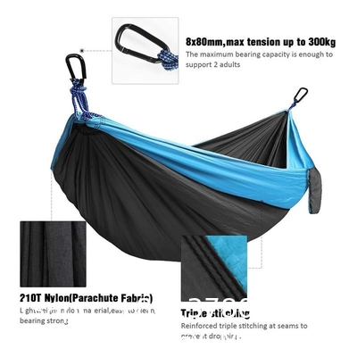 Camping Hammock with Mosquito Net, Hammocks with 13ft Tree Straps Carabiners, Automatic Quick Open Outdoor