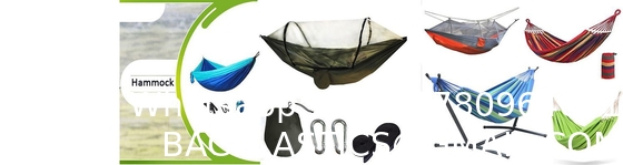 Camping Hammock with Mosquito Net, Hammocks with 13ft Tree Straps Carabiners, Automatic Quick Open Outdoor