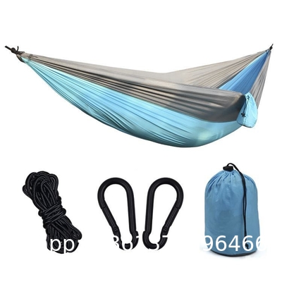 Camping Hammock with Mosquito Net, Hammocks with 13ft Tree Straps Carabiners, Automatic Quick Open Outdoor