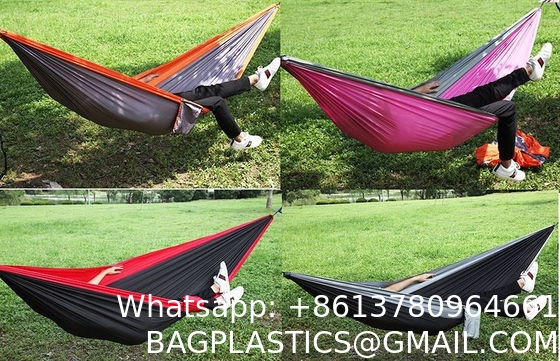 Camping Hammock with Mosquito Net, Hammocks with 13ft Tree Straps Carabiners, Automatic Quick Open Outdoor