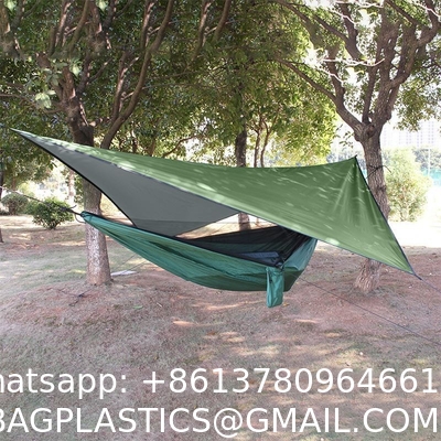 Camping Hammock with Mosquito Net, Hammocks with 13ft Tree Straps Carabiners, Automatic Quick Open Outdoor
