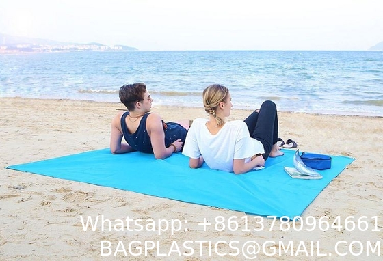 Camping Picnic Mat, Beach Blanket 78''×81'' 4-7 Adults Oversized Lightweight Waterproof Sandproof Large Picnic Mat