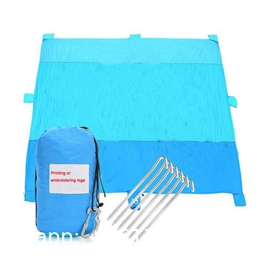 Camping Rug, Beach Blanket Silky Soft 85"x72" Boho Sand Proof Beach Blanket Sand Proof Mat with Corner Pockets