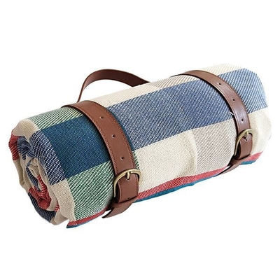 Camping Rug, Beach Blanket Silky Soft 85"x72" Boho Sand Proof Beach Blanket Sand Proof Mat with Corner Pockets